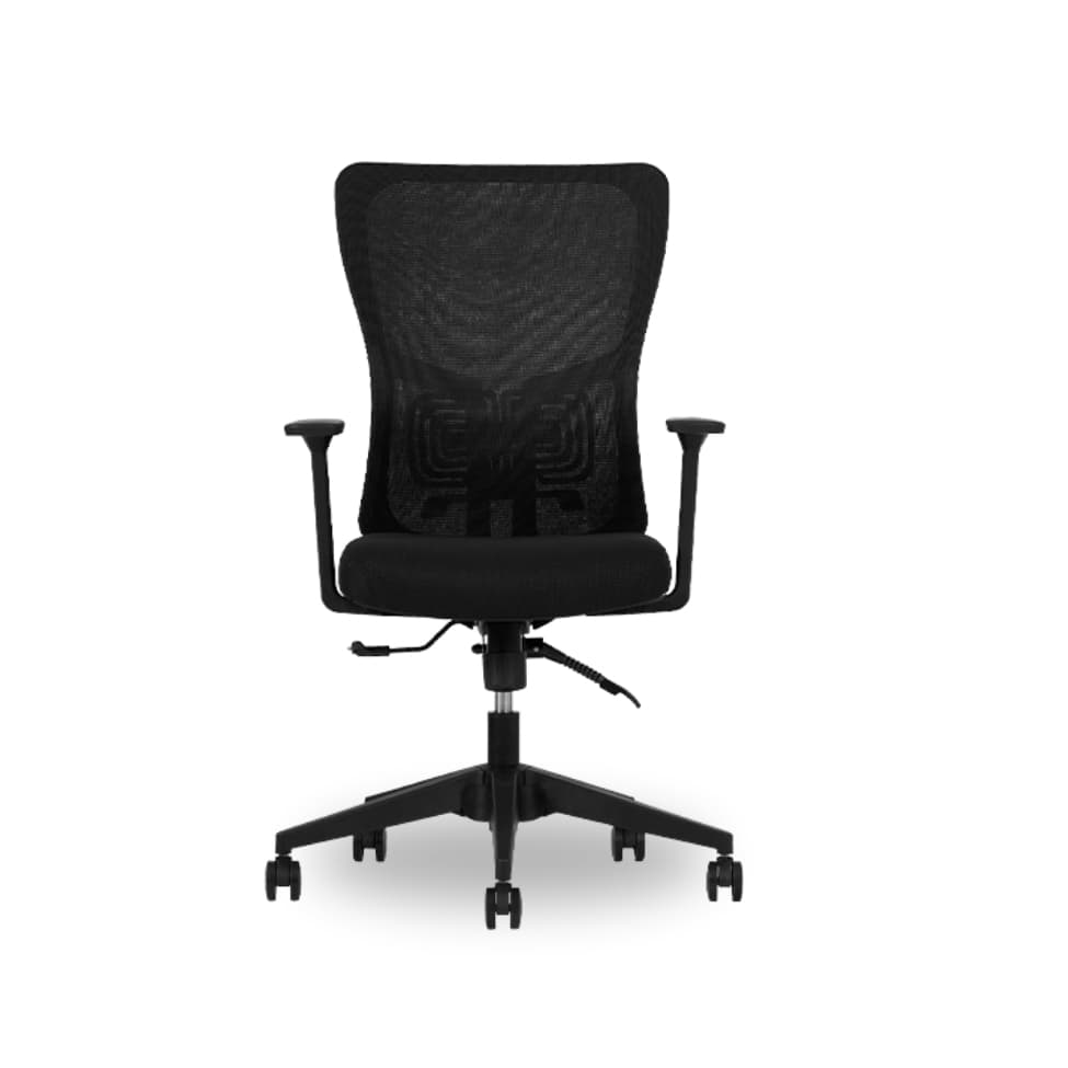 Lumbar Siyah Fileli Çalışma Ve Toplantı Koltuğu - 2
